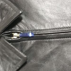 Women's black leather jacket size xl Tiboa Leathers